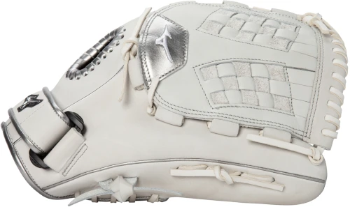12.5 Inch Mizuno MVP Prime SE GMVP1250PSEF8-White/Silver Women's Fastpitch Softball Glove 5 12.5 Inch Mizuno MVP Prime SE GMVP1250PSEF8-White/Silver Women's Fastpitch Softball Glove - Image 3