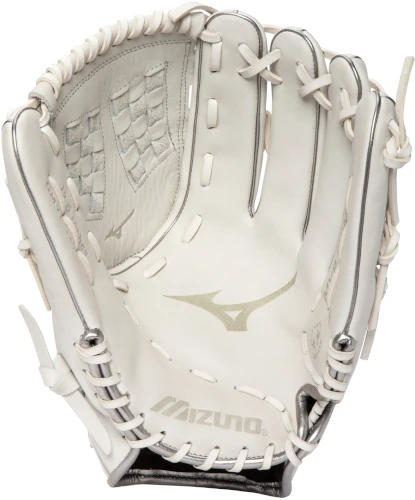 12.5 Inch Mizuno MVP Prime SE GMVP1250PSEF8-White/Silver Women's Fastpitch Softball Glove 4 12.5 Inch Mizuno MVP Prime SE GMVP1250PSEF8-White/Silver Women's Fastpitch Softball Glove - Image 2