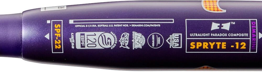 2022 DeMarini Spryte Women's Balanced Fastpitch Softball Bat (-12oz) WTDXSPF22 8 2022 DeMarini Spryte Women's Balanced Fastpitch Softball Bat (-12oz) WTDXSPF22 - Image 6