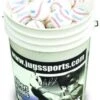 JUGS B5210 Bucket Of Pearl Leather Baseballs -Baseball Discount Store jugs b5210 bucket of pearl leather baseballs 8
