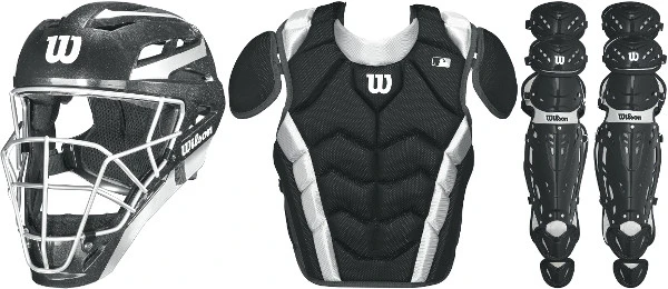 Wilson Pro Stock WTPROA Adult Baseball Catchers Gear Set 3 Wilson Pro Stock WTPROA Adult Baseball Catchers Gear Set